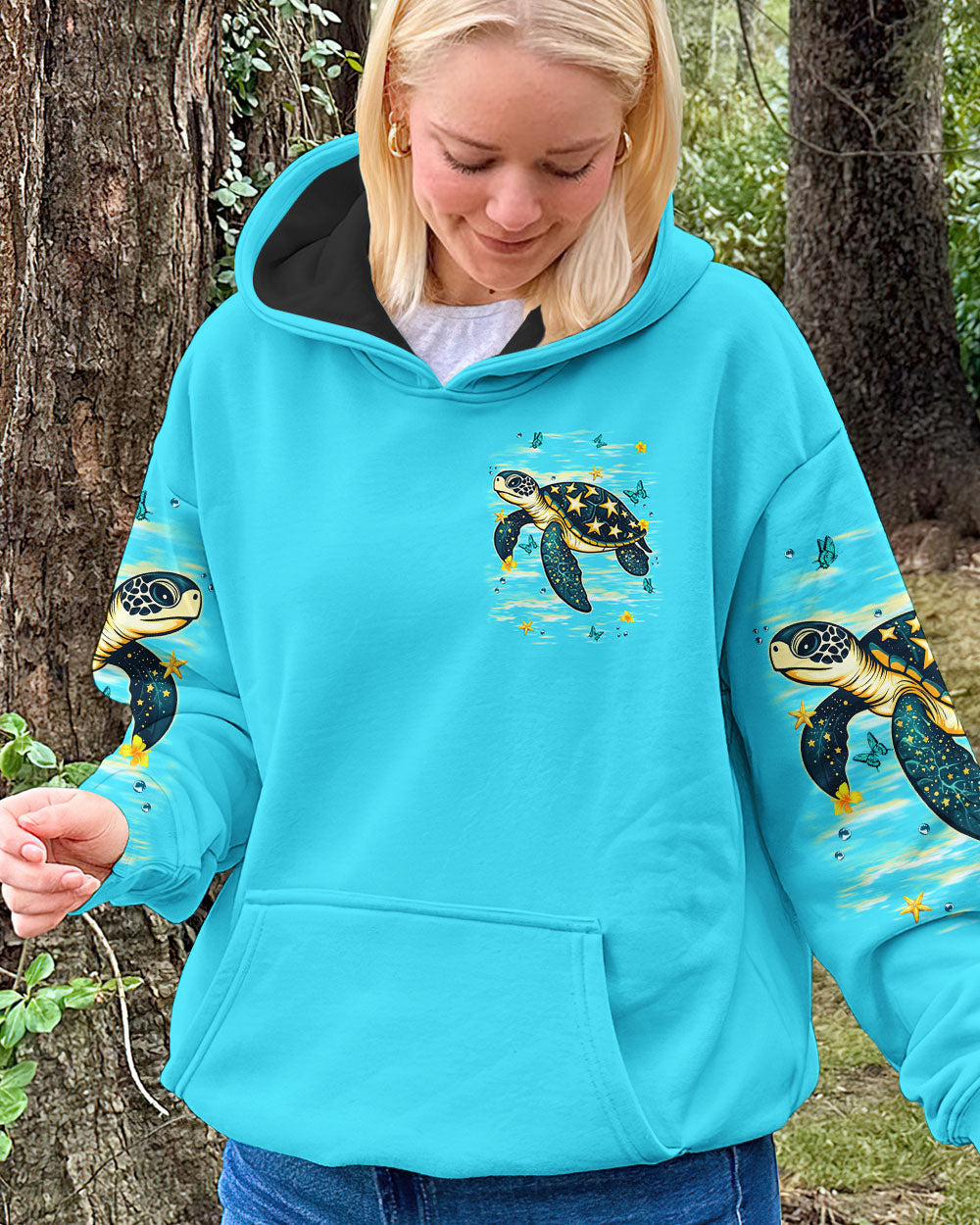 BLISSCORNERS SALTWATER HEALS EVERYTHING TURTLE ALL OVER PRINT