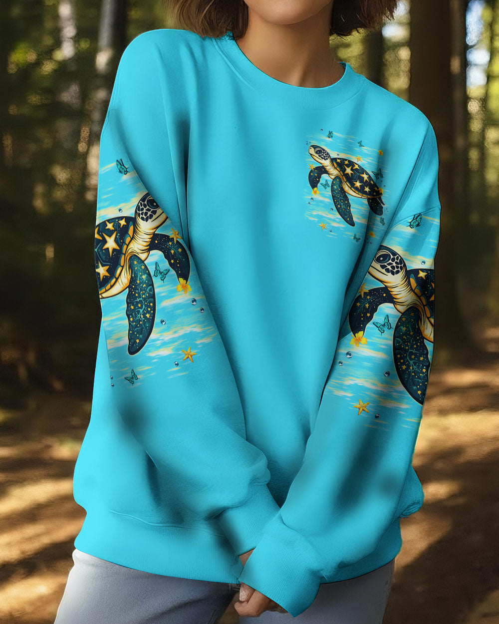 BLISSCORNERS SALTWATER HEALS EVERYTHING TURTLE ALL OVER PRINT