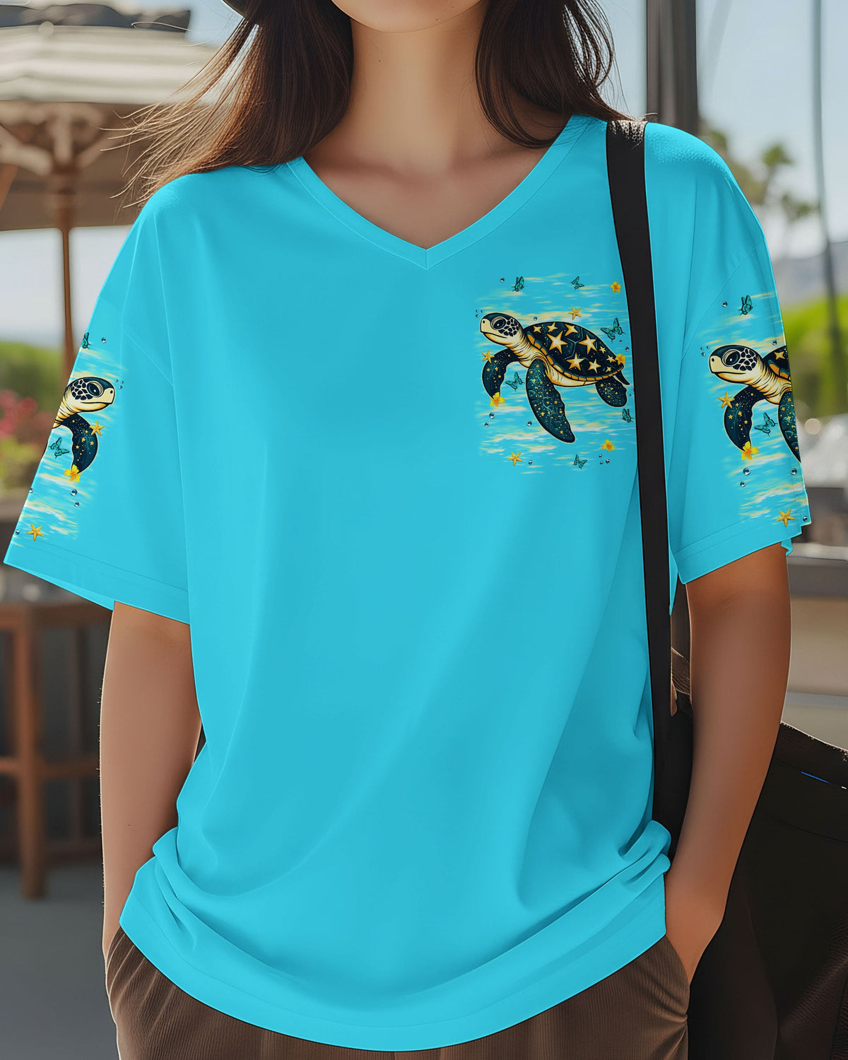 BLISSCORNERS SALTWATER HEALS EVERYTHING TURTLE ALL OVER PRINT