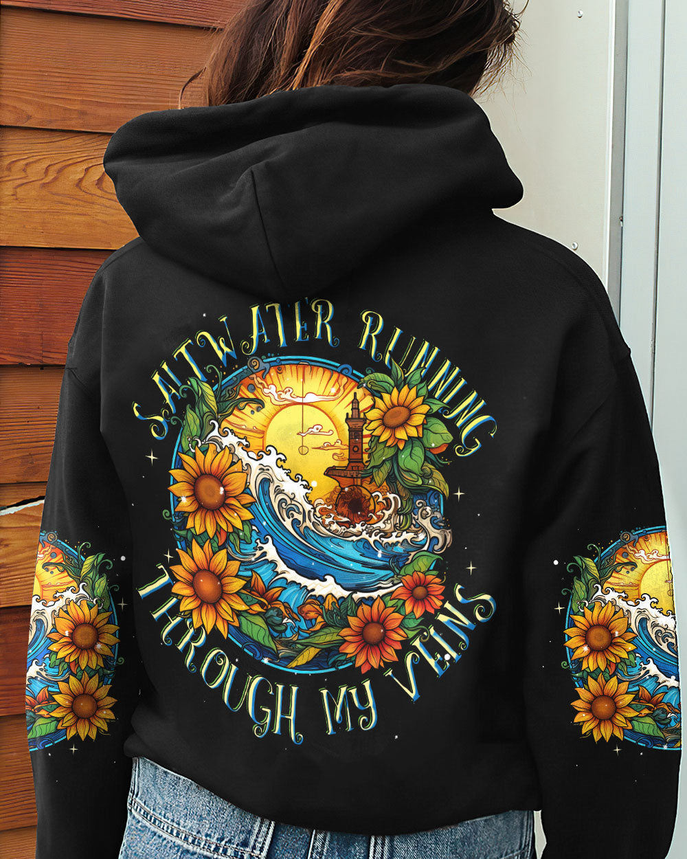 BLISSCORNERS SALTWATER RUNNING THROUGH MY VEINS ALL OVER PRINT