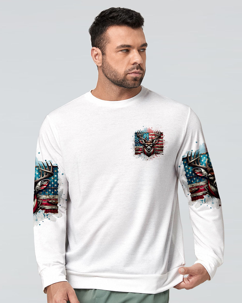 BLISSCORNERS BUCK AROUND AND FIND OUT DEER HUNTING ALL OVER PRINT