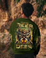 BLISSCORNERS DRINKING BEER AND SHOOTING DEER HUNTING ALL OVER PRINT