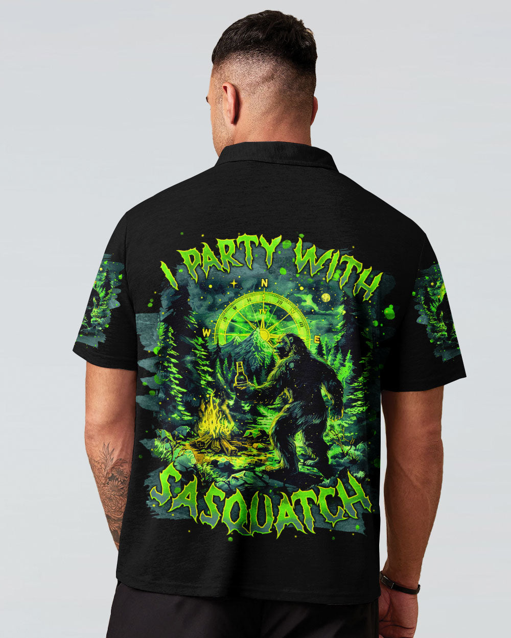 BLISSCORNERS I PARTY WITH SASQUATCH BIGFOOT ALL OVER PRINT