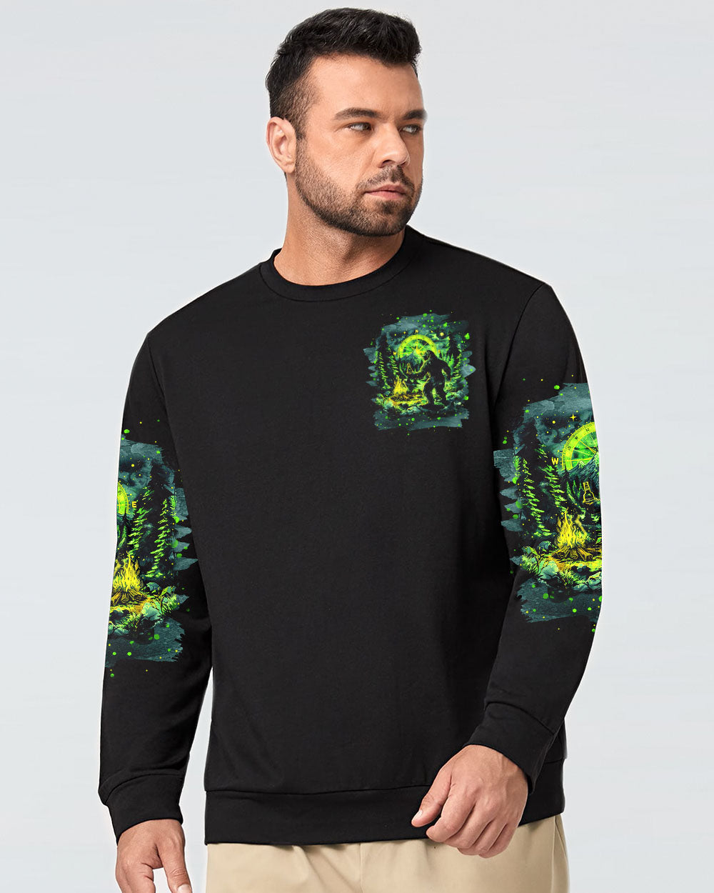 BLISSCORNERS I PARTY WITH SASQUATCH BIGFOOT ALL OVER PRINT