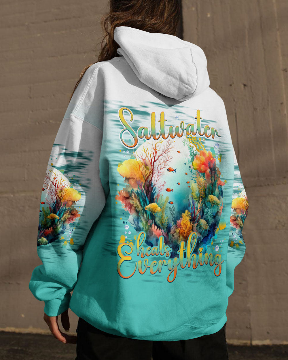BLISSCORNERS SALTWATER HEALS EVERYTHING ALL OVER PRINT
