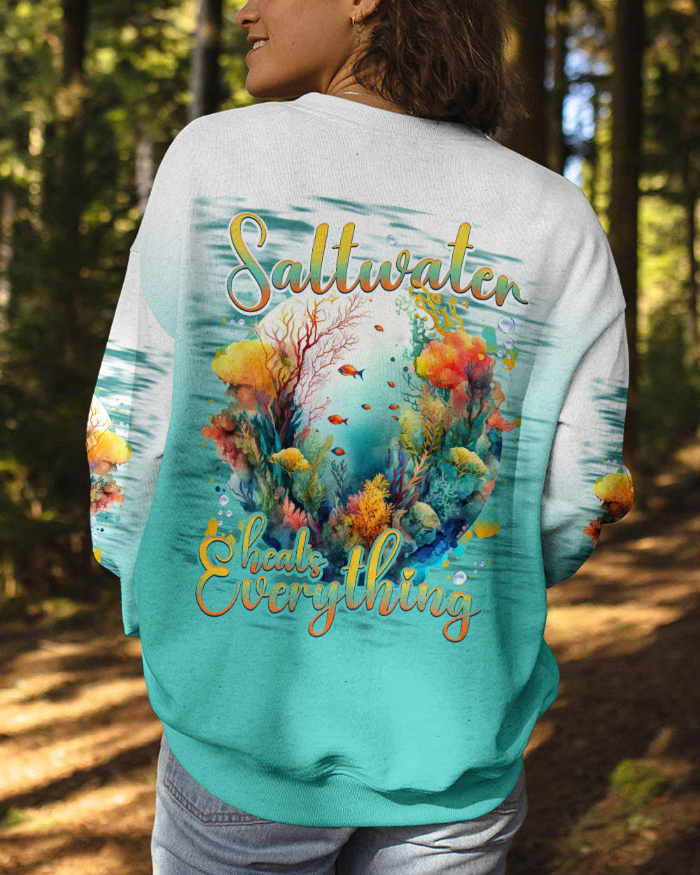BLISSCORNERS SALTWATER HEALS EVERYTHING ALL OVER PRINT