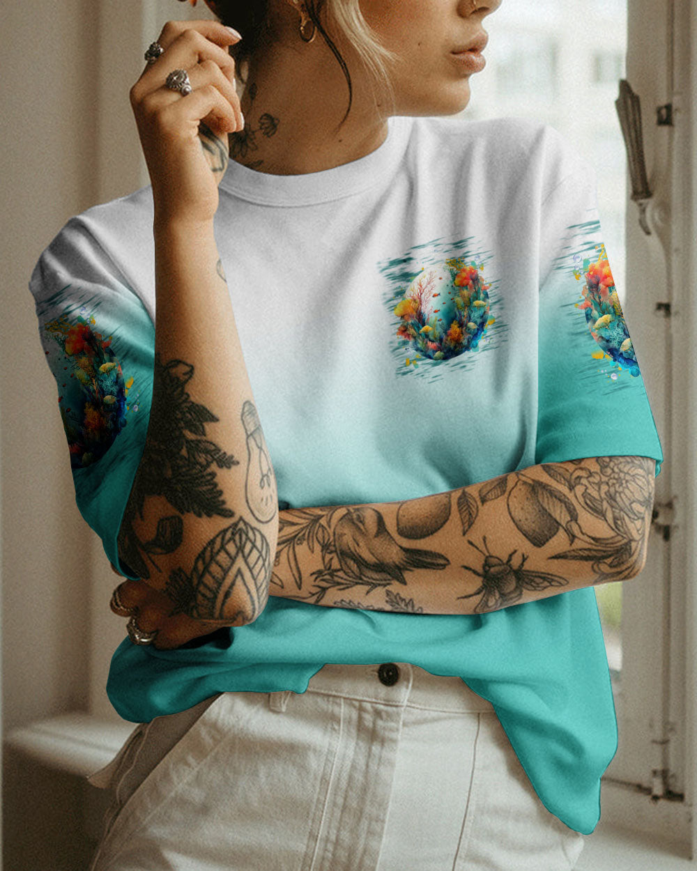 BLISSCORNERS SALTWATER HEALS EVERYTHING ALL OVER PRINT