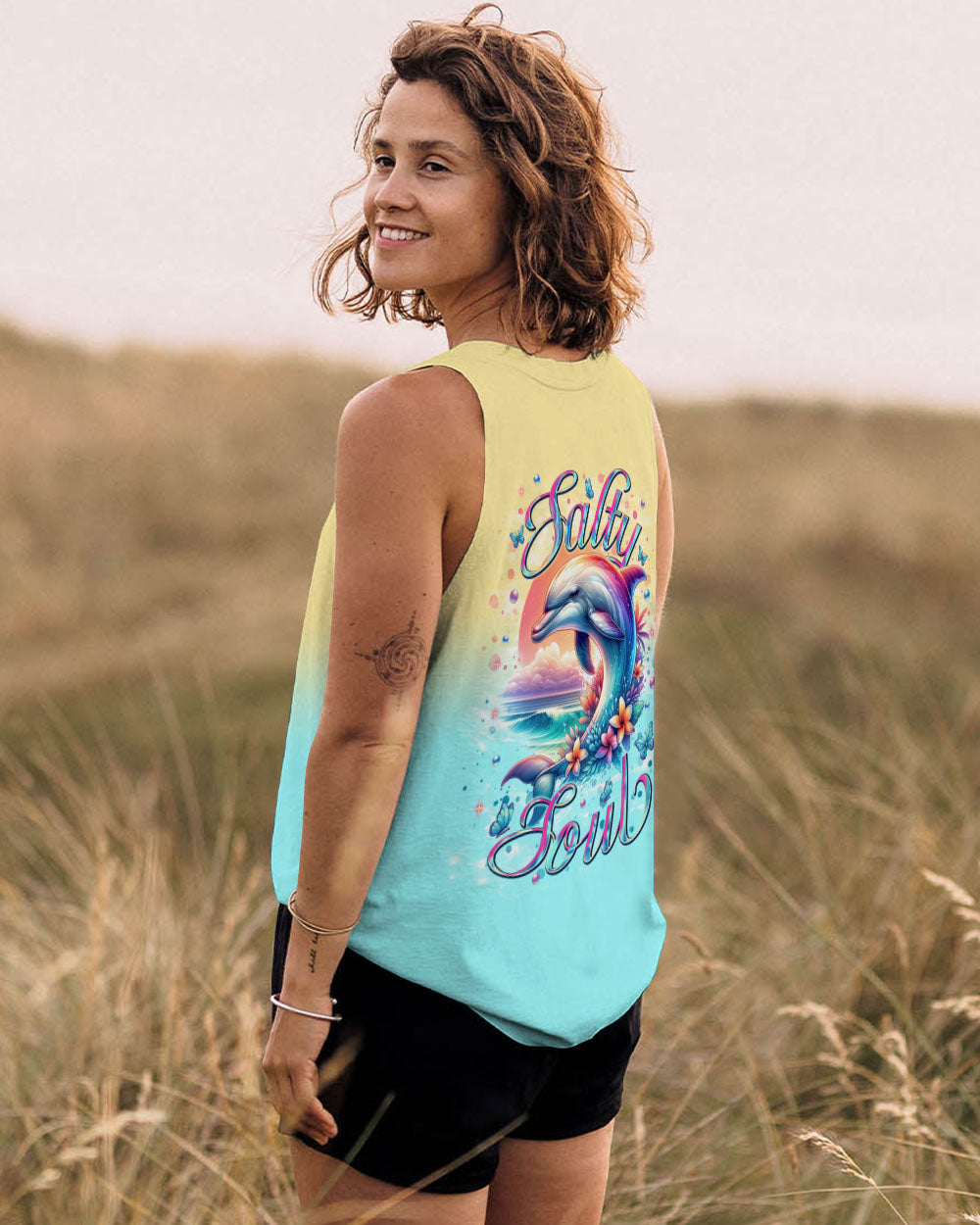 BLISSCORNERS SALTY SOUL DOLPHIN ALL OVER PRINT