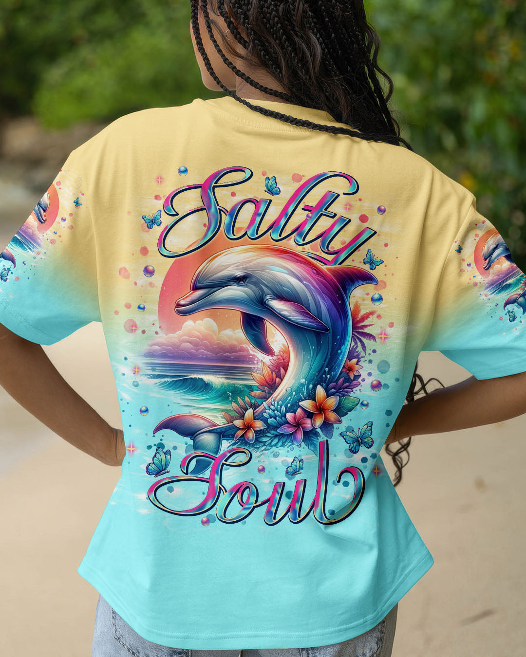 BLISSCORNERS SALTY SOUL DOLPHIN ALL OVER PRINT