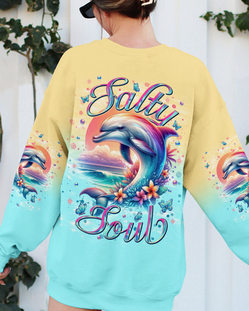 BLISSCORNERS SALTY SOUL DOLPHIN ALL OVER PRINT
