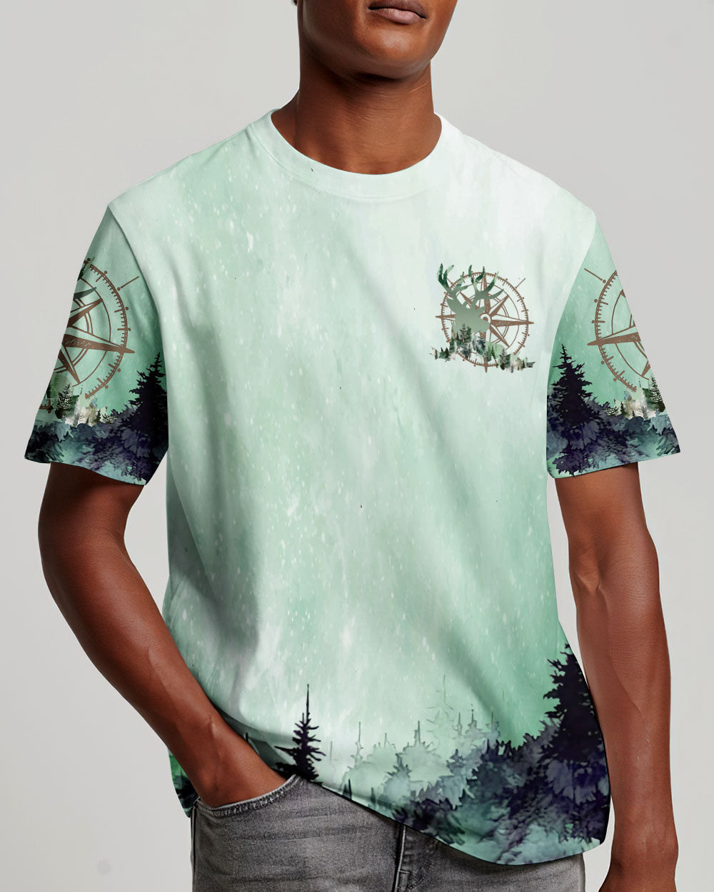 BLISSCORNERS LET'S FIND SOME PLACE TO GET LOST DEER ALL OVER PRINT