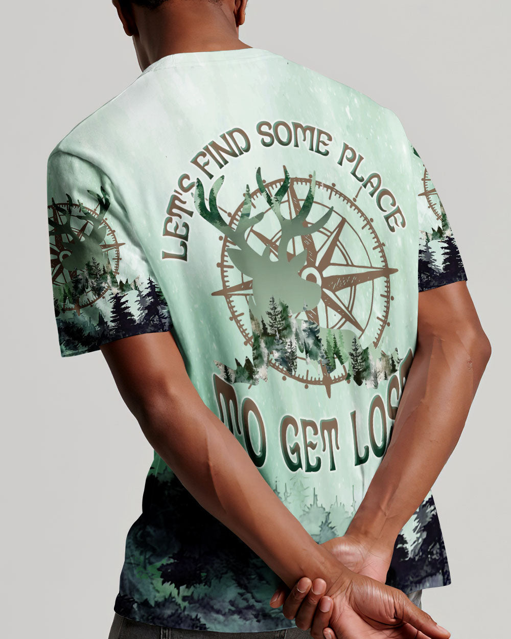 BLISSCORNERS LET'S FIND SOME PLACE TO GET LOST DEER ALL OVER PRINT