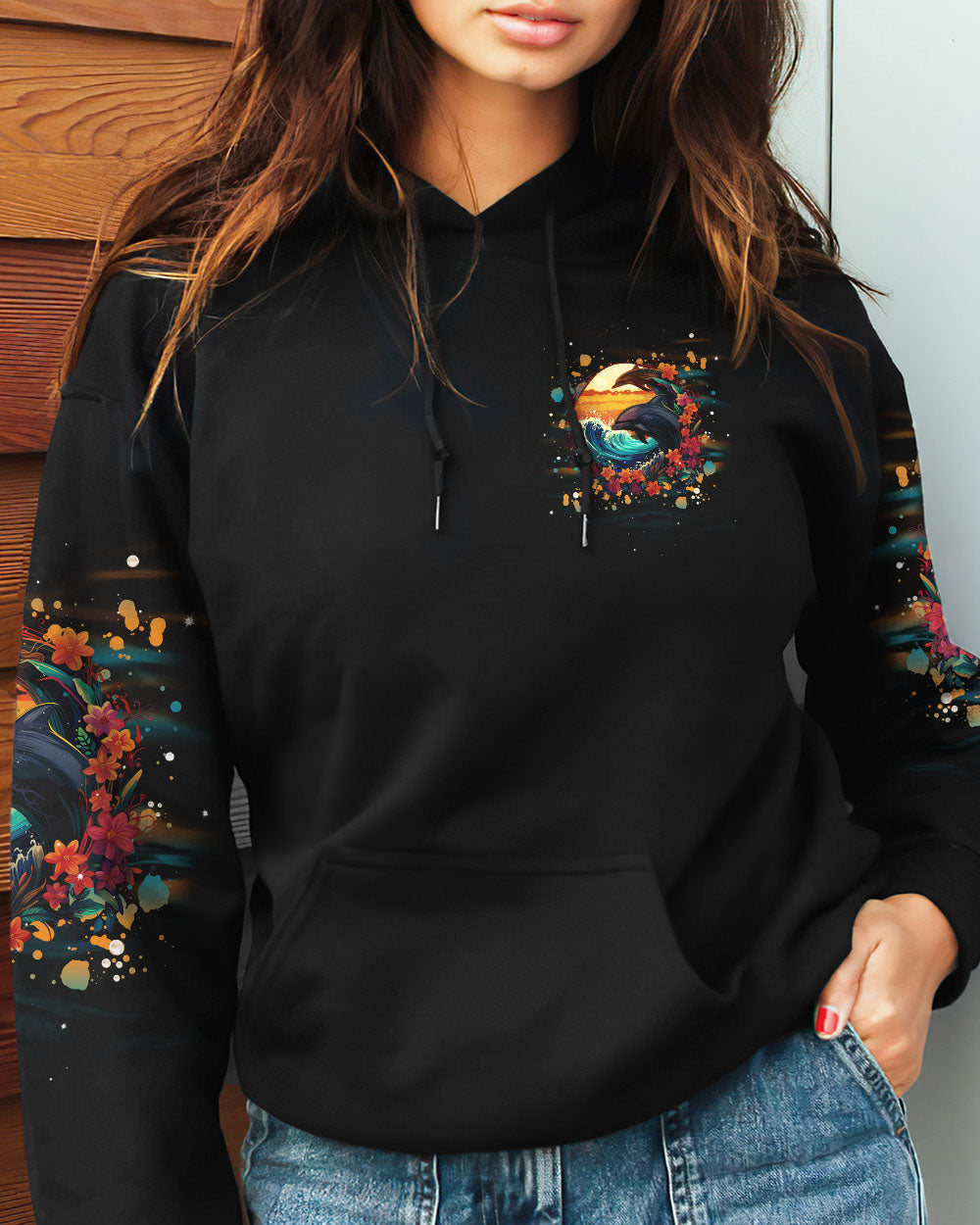 BLISSCORNERS TAKE ME TO THE OCEAN DOLPHIN ALL OVER PRINT