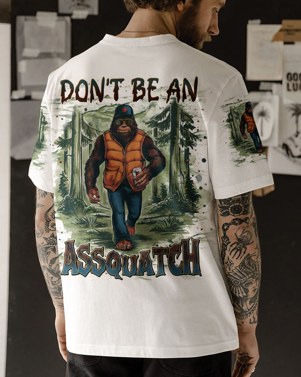BLISSCORNERS DON'T BE AN A BIGFOOT ALL OVER PRINT