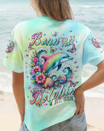 BLISSCORNERS BORN TO BE FREE LIKE A DOLPHIN AT SEA ALL OVER PRINT