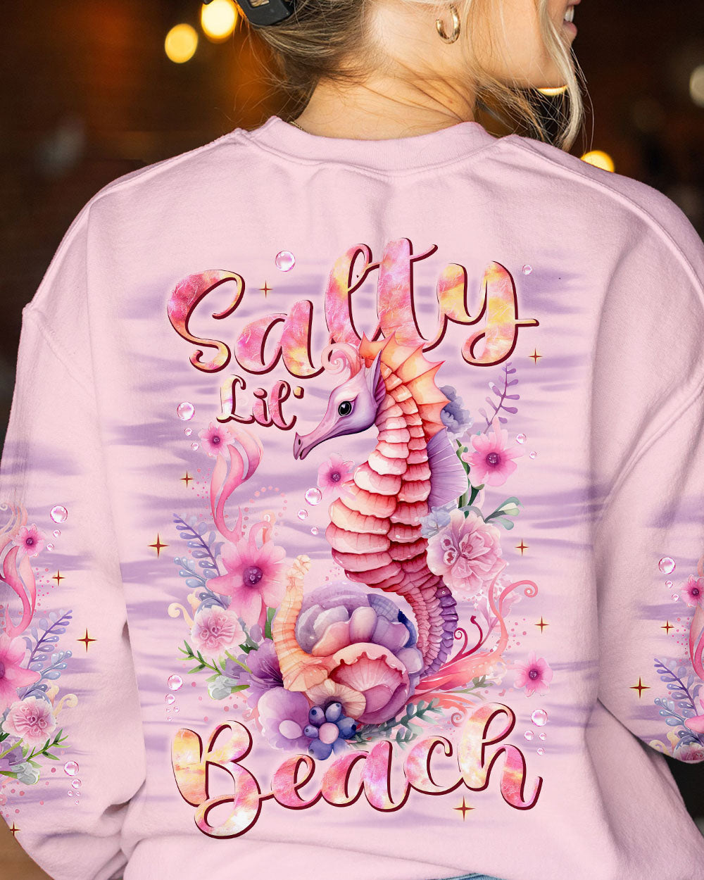 BLISSCORNERS SALTY LIL' BEACH SEAHORSE ALL OVER PRINT