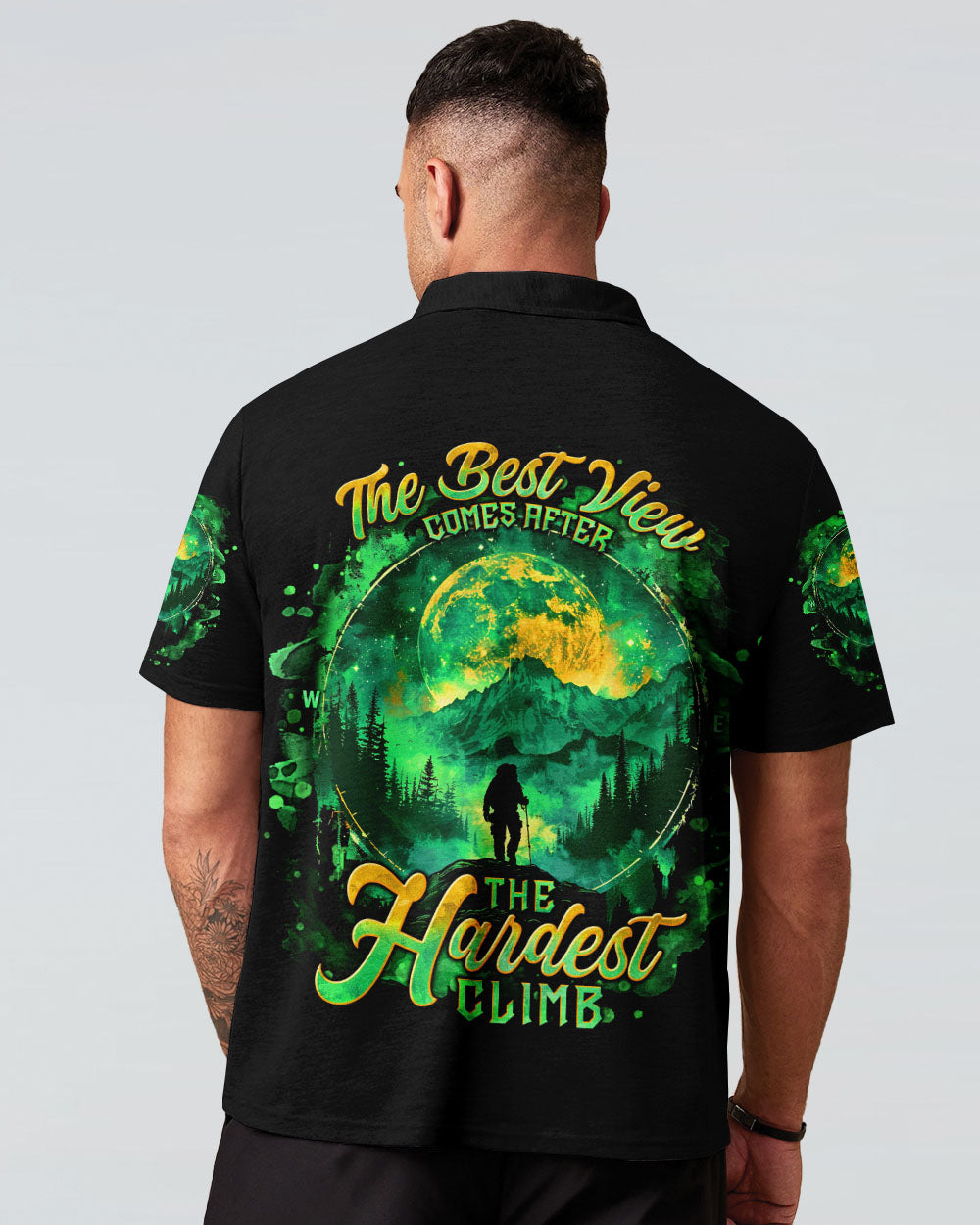 BLISSCORNERS THE BEST VIEW COMES AFTER BIGFOOT HIKING ALL OVER PRINT