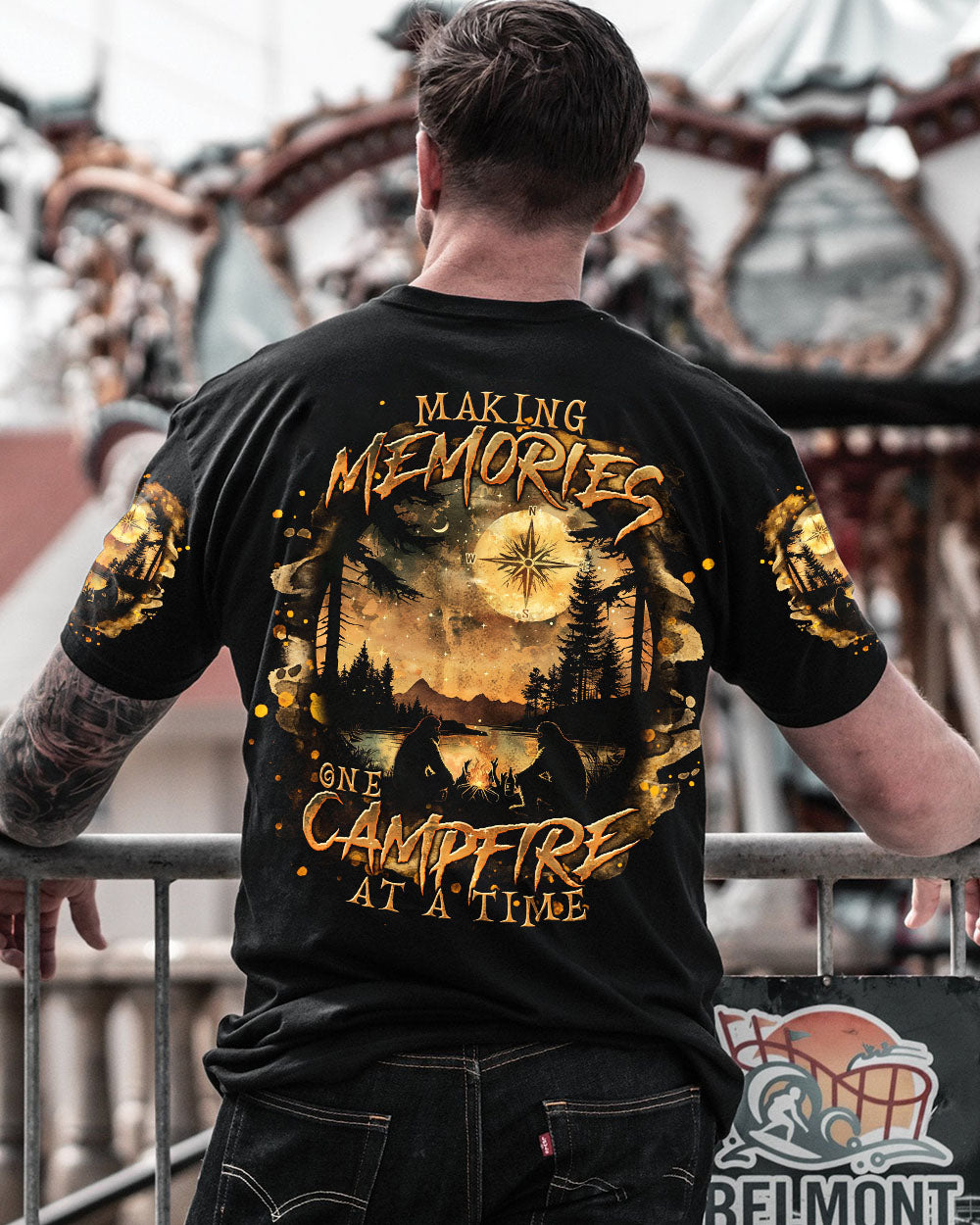 BLISSCORNERS MAKING MEMORIES ONE CAMPFIRE AT A TIME BIGFOOT ALL OVER PRINT