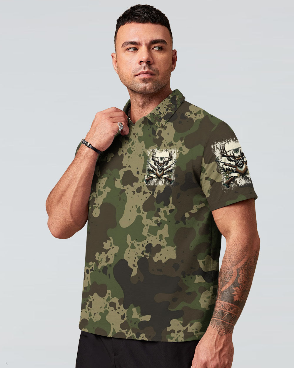 BLISSCORNERS NO BRAGGING UNTIL YOU'RE DRAGGING HUNTING ALL OVER PRINT