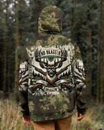 BLISSCORNERS NO BRAGGING UNTIL YOU'RE DRAGGING HUNTING ALL OVER PRINT