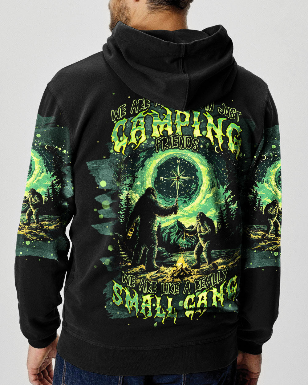 BLISSCORNERS SMALL GANG BIGFOOT CAMPFIRE ALL OVER PRINT