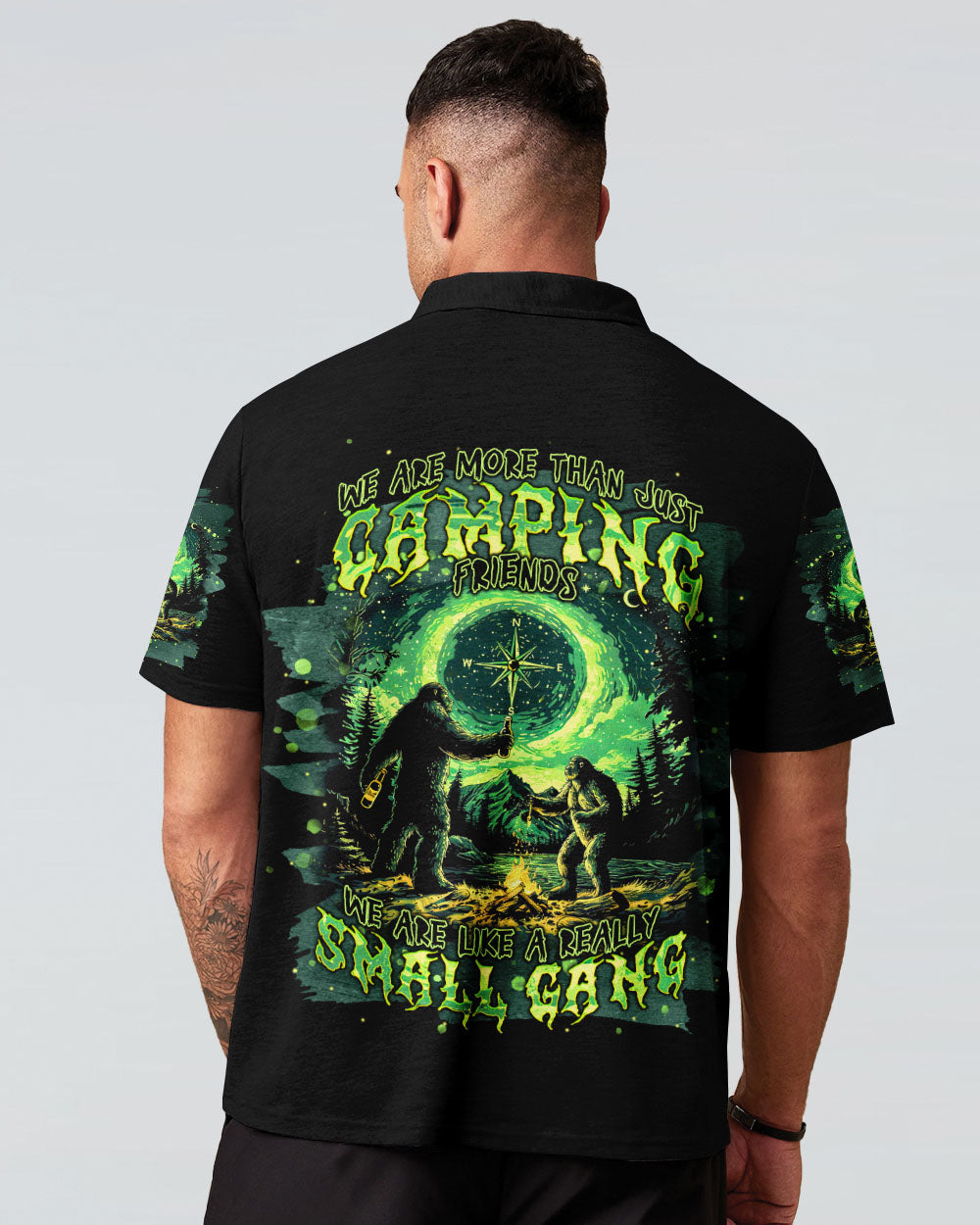 BLISSCORNERS SMALL GANG BIGFOOT CAMPFIRE ALL OVER PRINT
