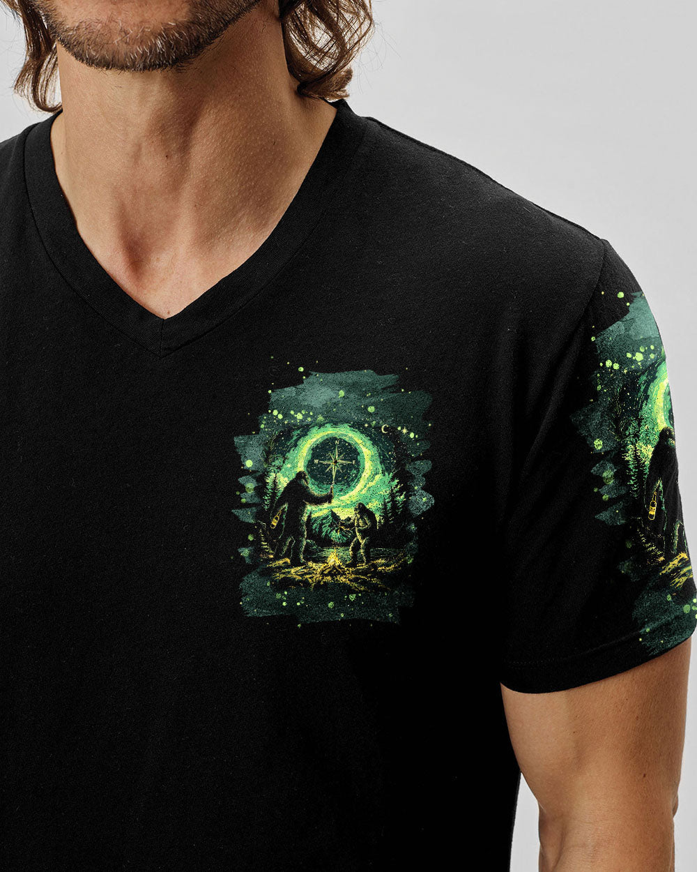 BLISSCORNERS SMALL GANG BIGFOOT CAMPFIRE ALL OVER PRINT
