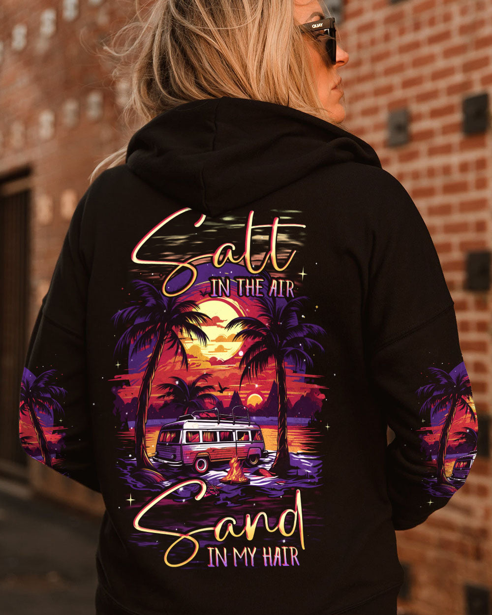 BLISSCORNERS SALT IN THE AIR SAND IN MY HAIR ALL OVER PRINT