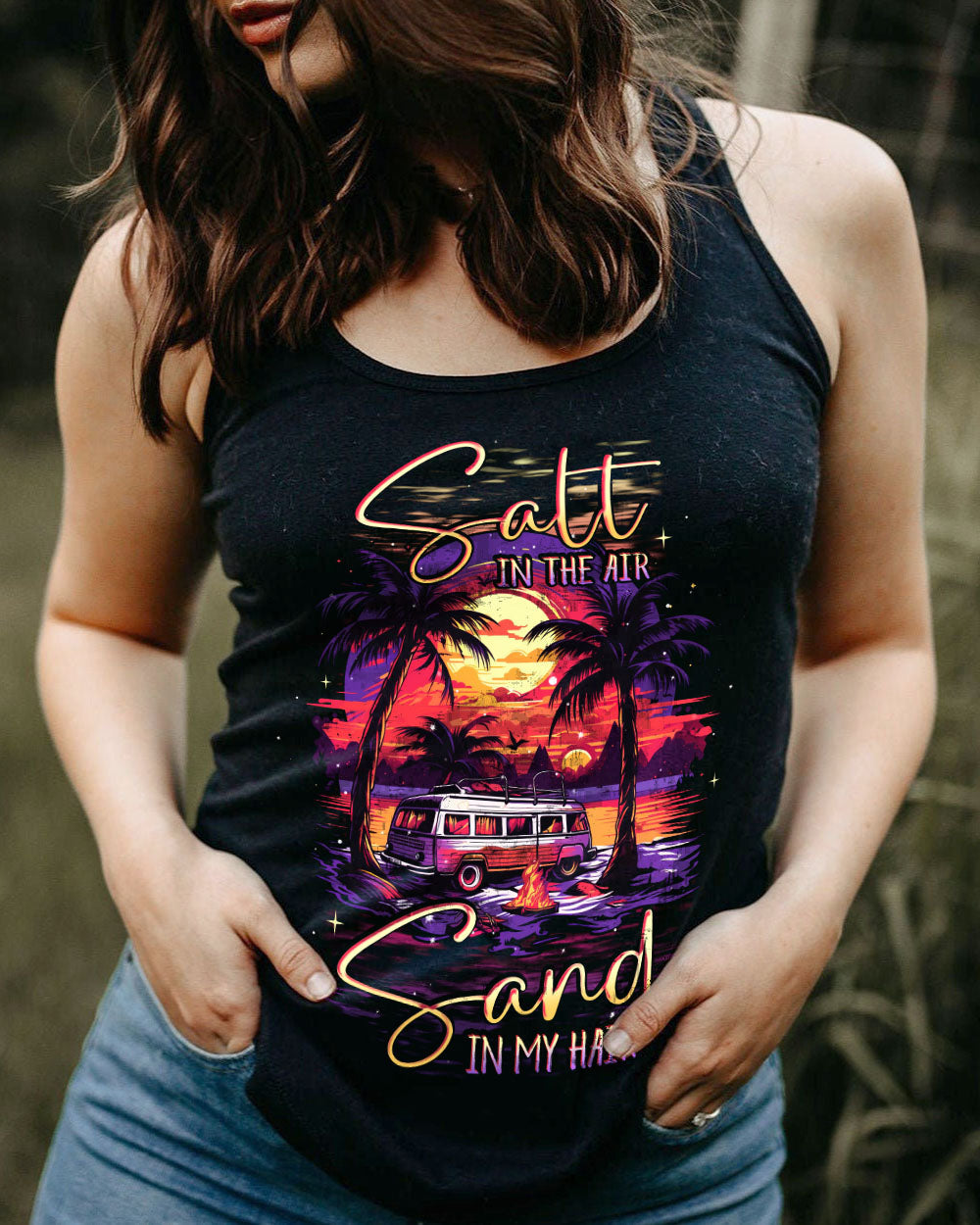 BLISSCORNERS SALT IN THE AIR SAND IN MY HAIR ALL OVER PRINT