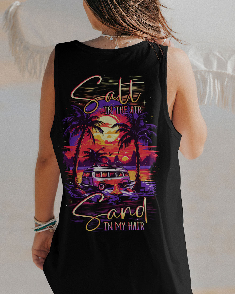 BLISSCORNERS SALT IN THE AIR SAND IN MY HAIR ALL OVER PRINT