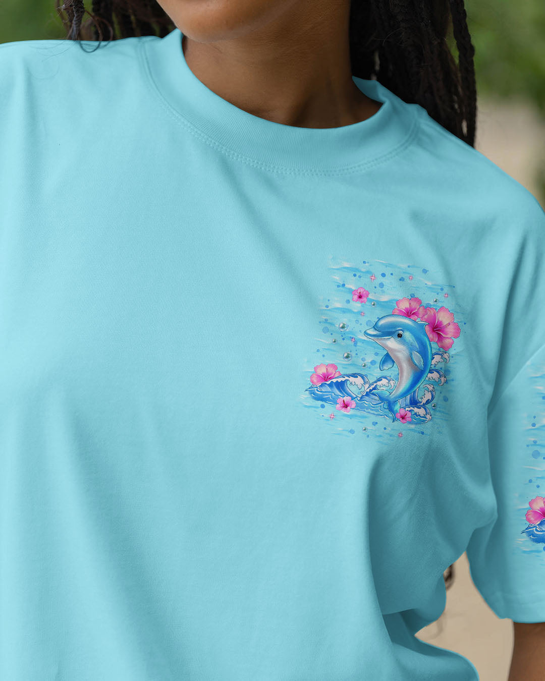 BLISSCORNERS THROUGH THE STORM DOLPHIN ALL OVER PRINT