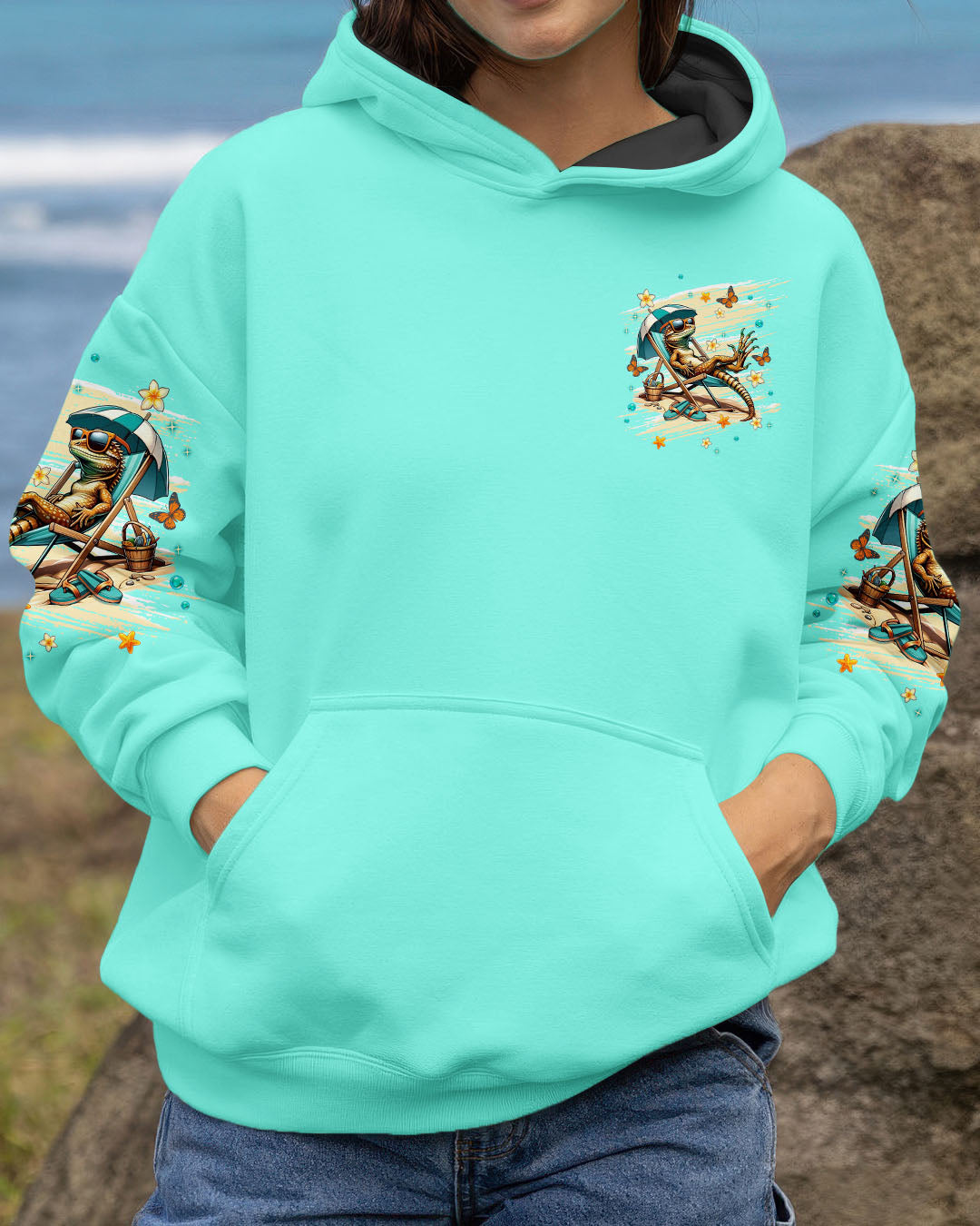 BLISSCORNERS SANDY TOES SUNKISSED NOSE IGUANA ALL OVER PRINT