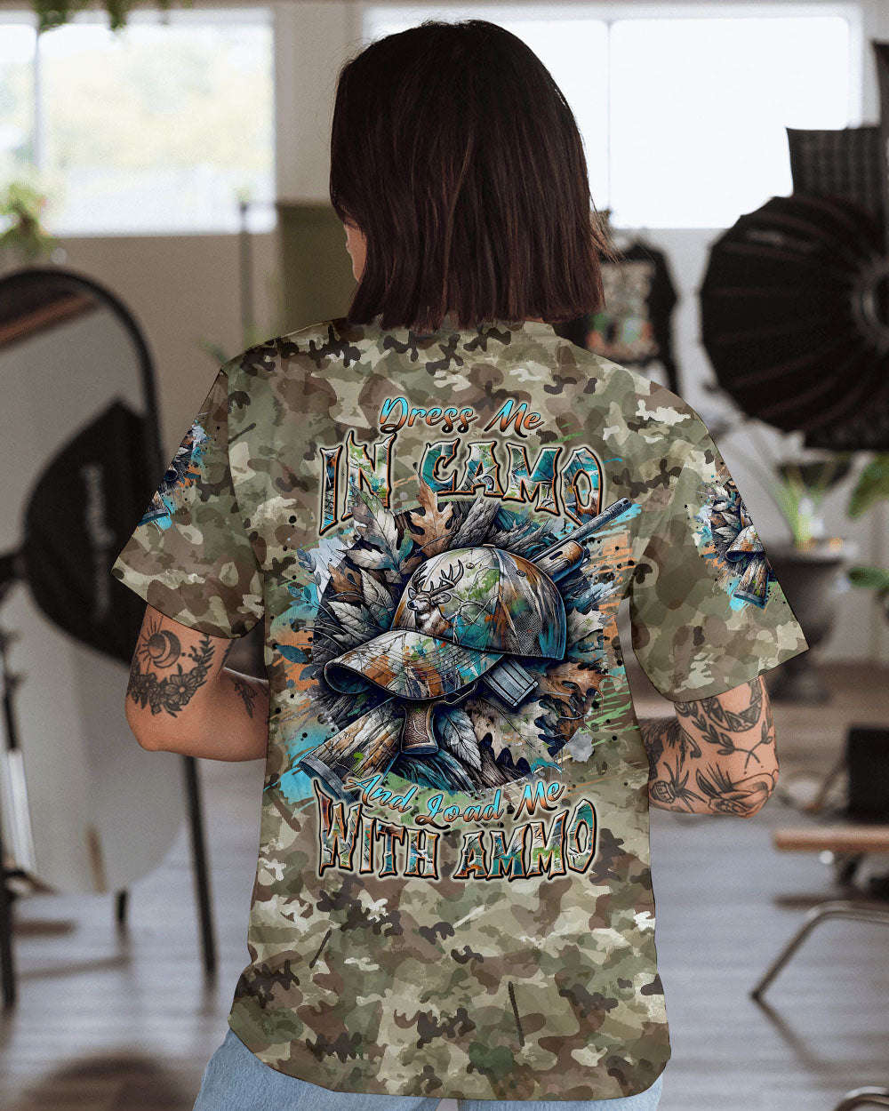 BLISSCORNERS DRESS ME IN CAMO HUNTING ALL OVER PRINT