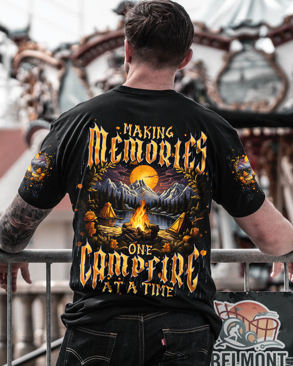 BLISSCORNERS MAKING MEMORIES ONE CAMPFIRE AT A TIME ALL OVER PRINT