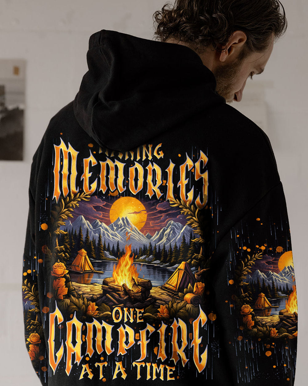 BLISSCORNERS MAKING MEMORIES ONE CAMPFIRE AT A TIME ALL OVER PRINT