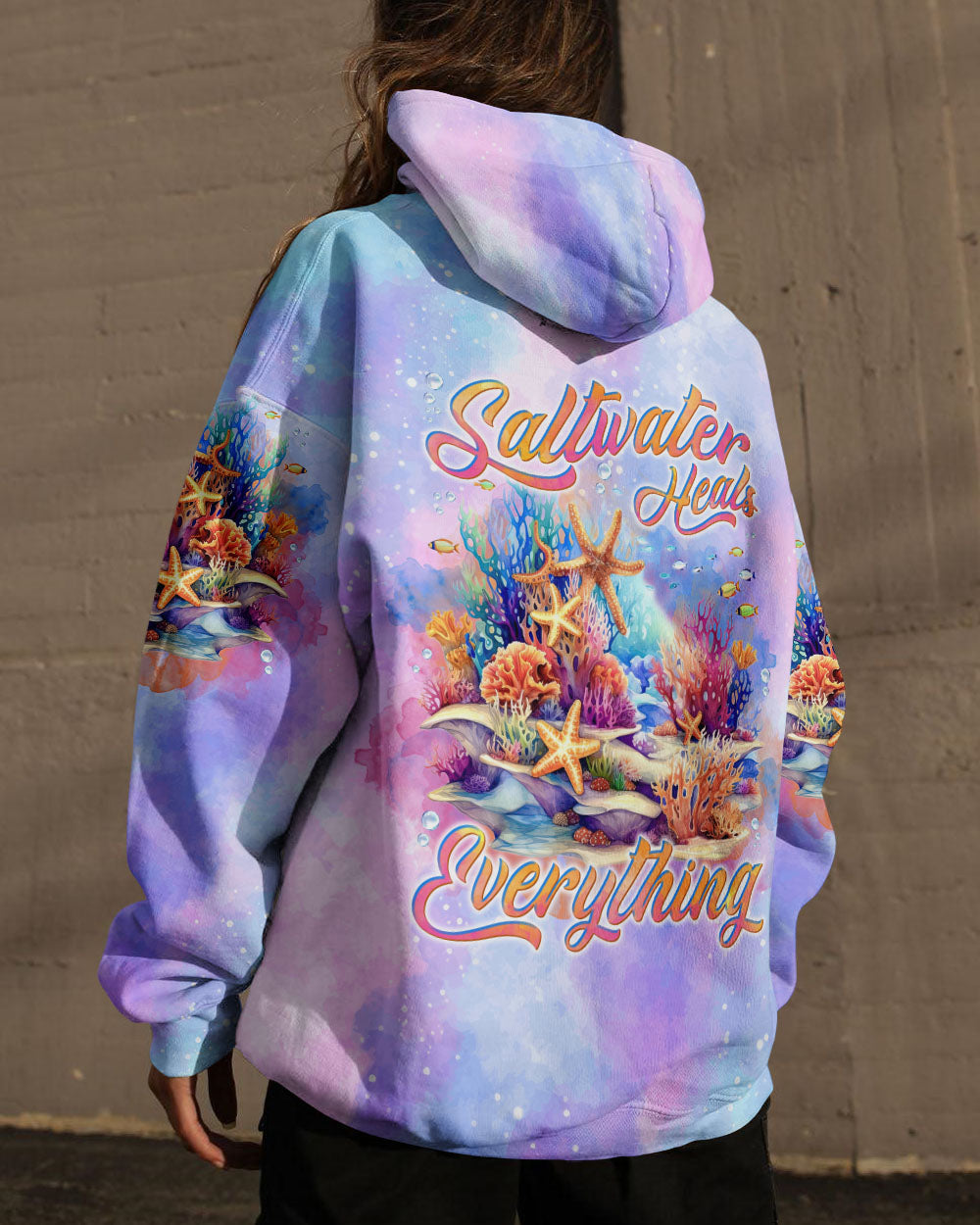 BLISSCORNERS SALTWATER HEALS EVERYTHING ALL OVER PRINT