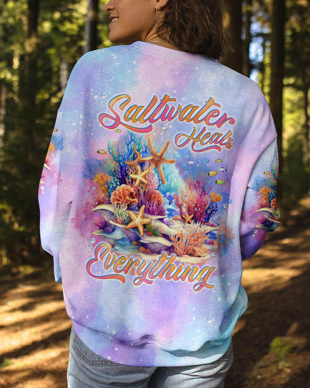 BLISSCORNERS SALTWATER HEALS EVERYTHING ALL OVER PRINT