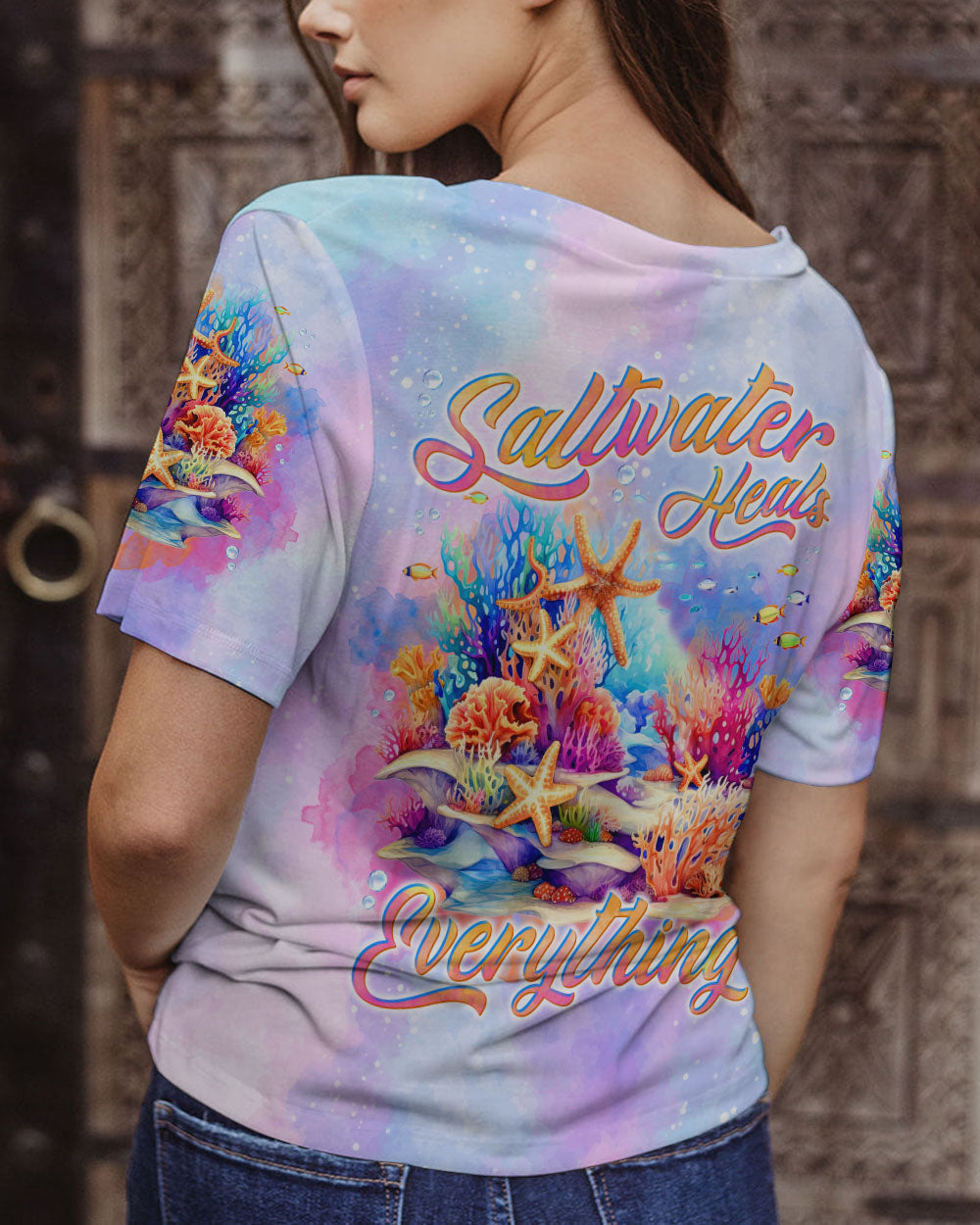 BLISSCORNERS SALTWATER HEALS EVERYTHING ALL OVER PRINT