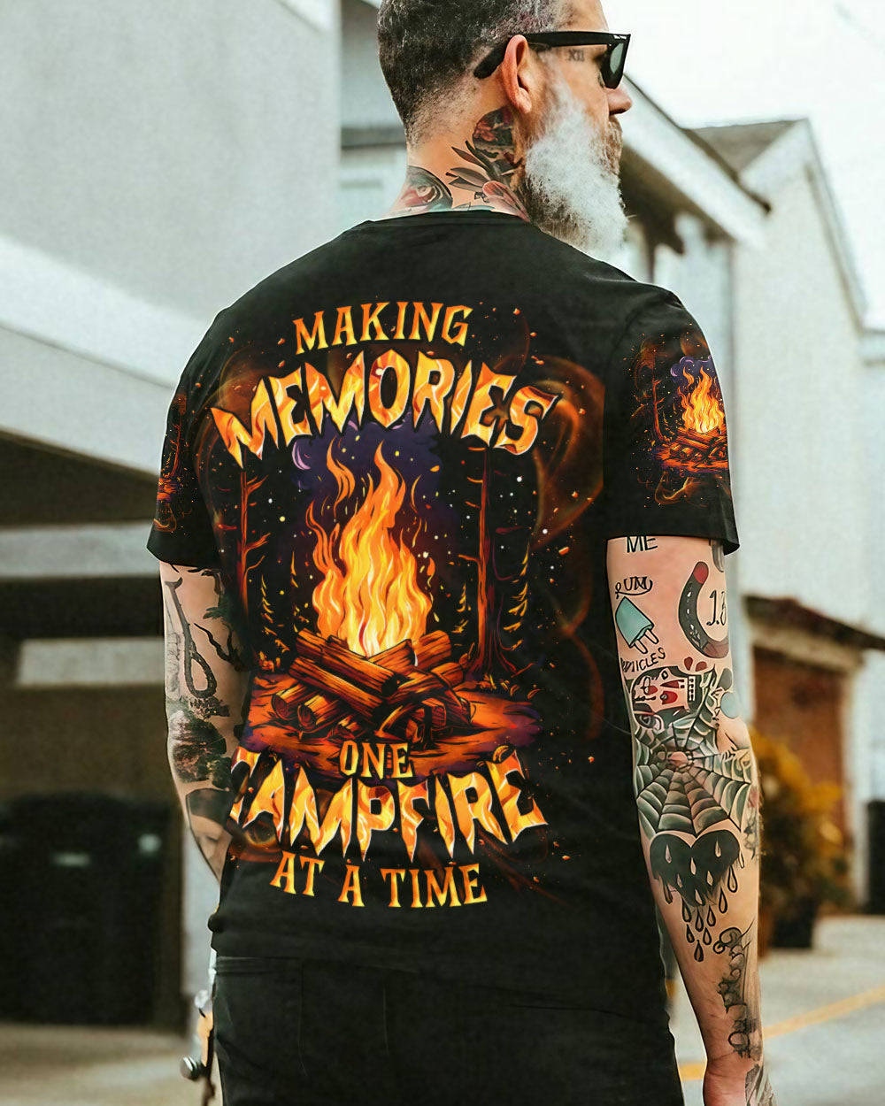 BLISSCORNERS MAKING MEMORIES ONE CAMPFIRE AT A TIME ALL OVER PRINT