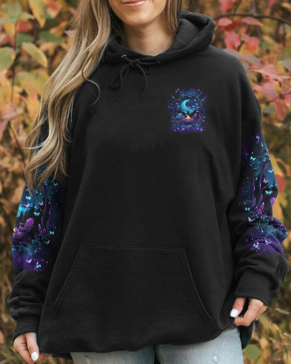 BLISSCORNERS STARRY NIGHT SKY AND A CAMPFIRE COUNT ME IN ALL OVER PRINT