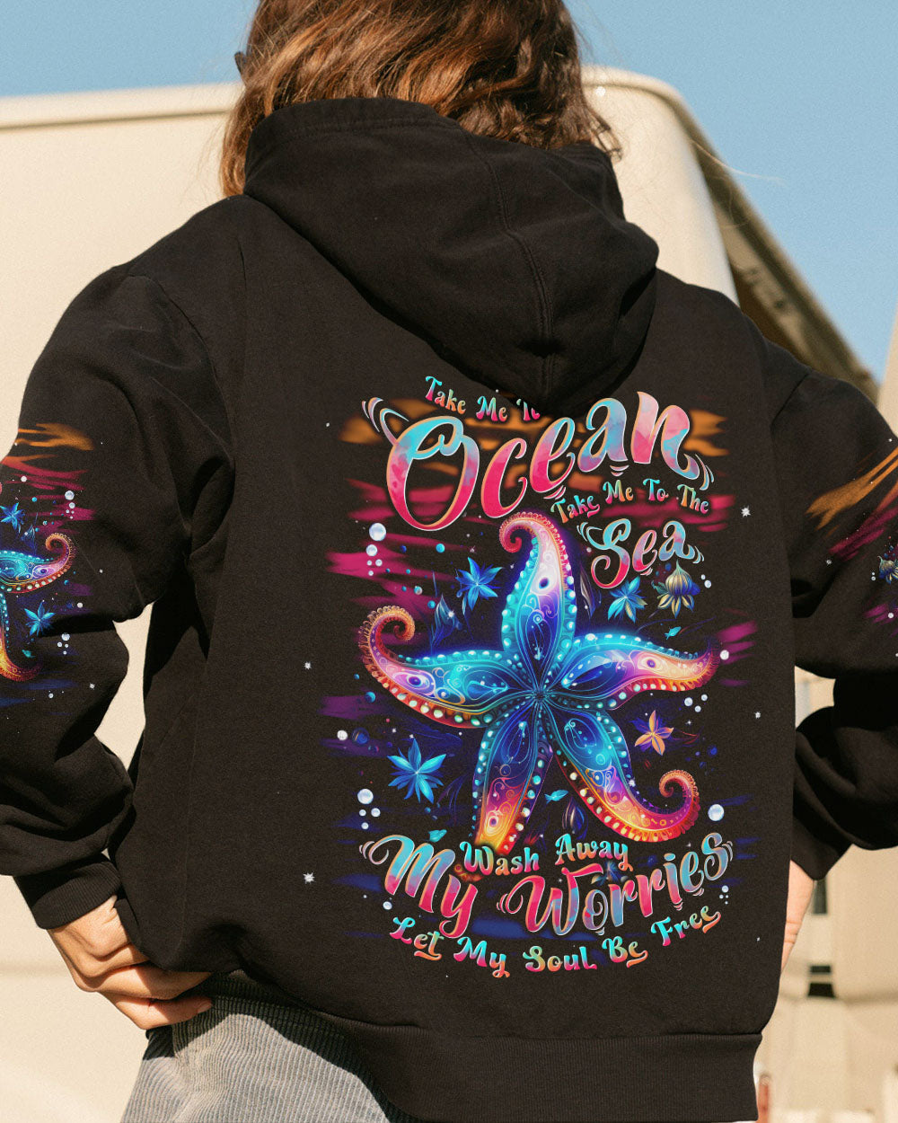 BLISSCORNERS TAKE ME TO THE OCEAN STARFISH ALL OVER PRINT