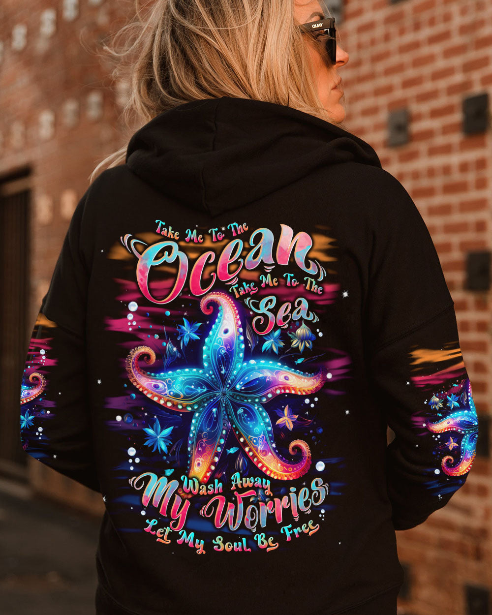 BLISSCORNERS TAKE ME TO THE OCEAN STARFISH ALL OVER PRINT