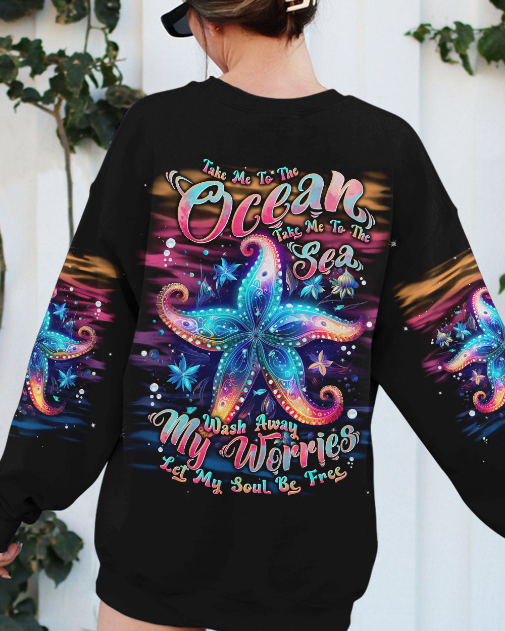 BLISSCORNERS TAKE ME TO THE OCEAN STARFISH ALL OVER PRINT