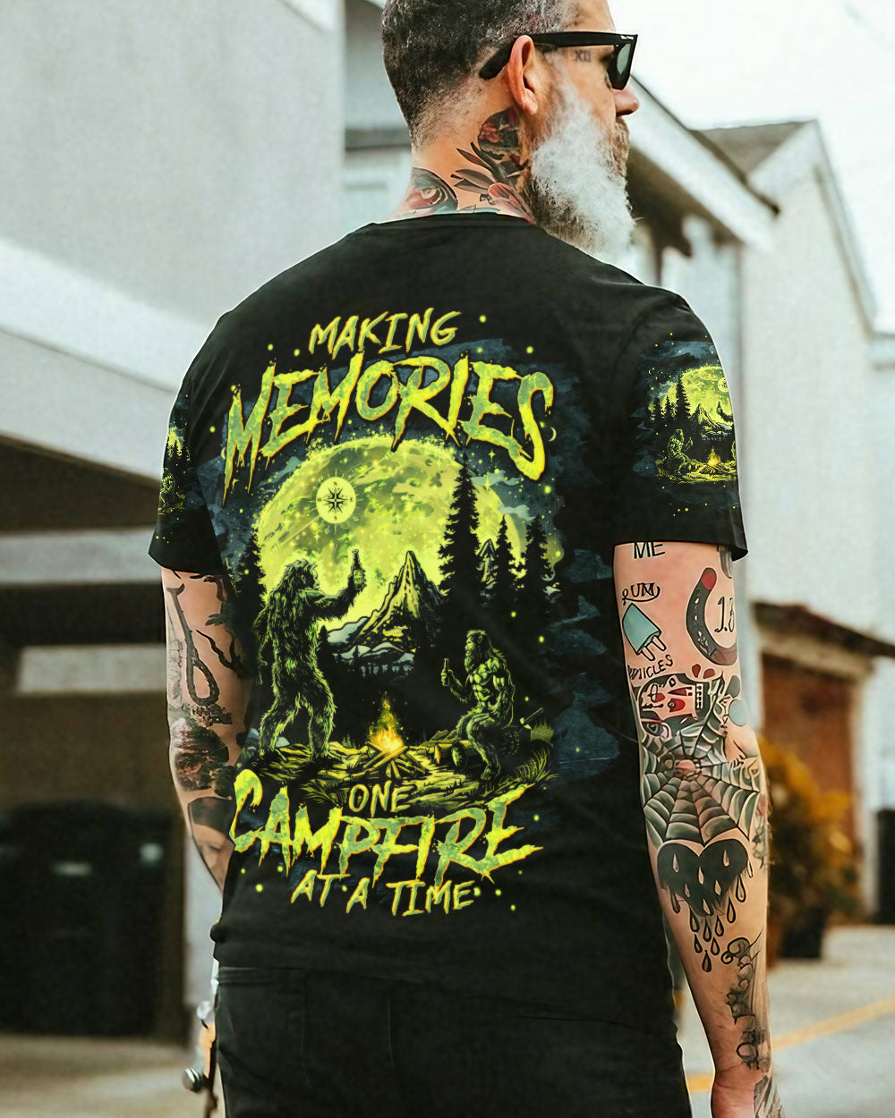 BLISSCORNERS MAKING MEMORIES ONE CAMPFIRE AT A TIME BIGFOOT ALL OVER PRINT