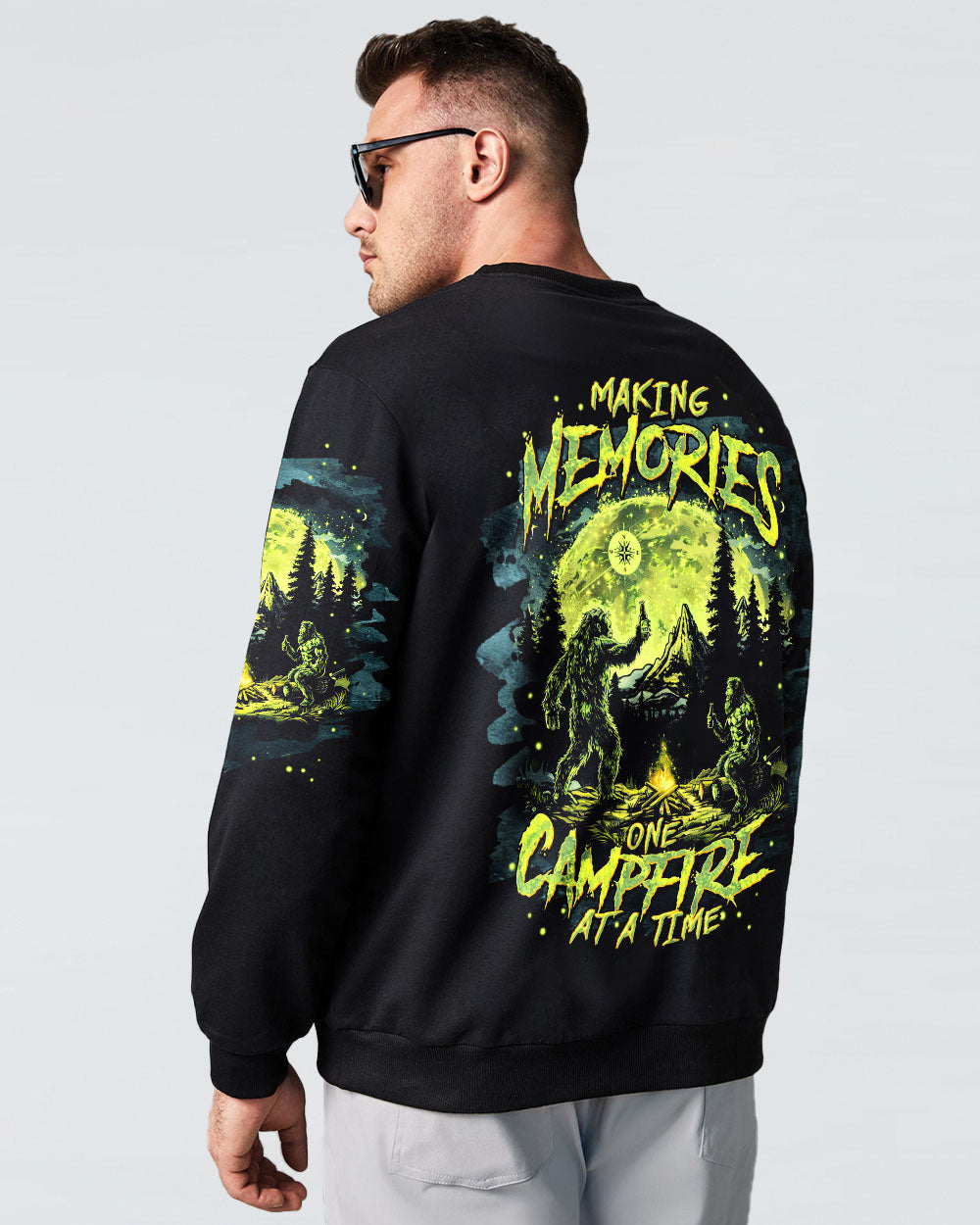 BLISSCORNERS MAKING MEMORIES ONE CAMPFIRE AT A TIME BIGFOOT ALL OVER PRINT