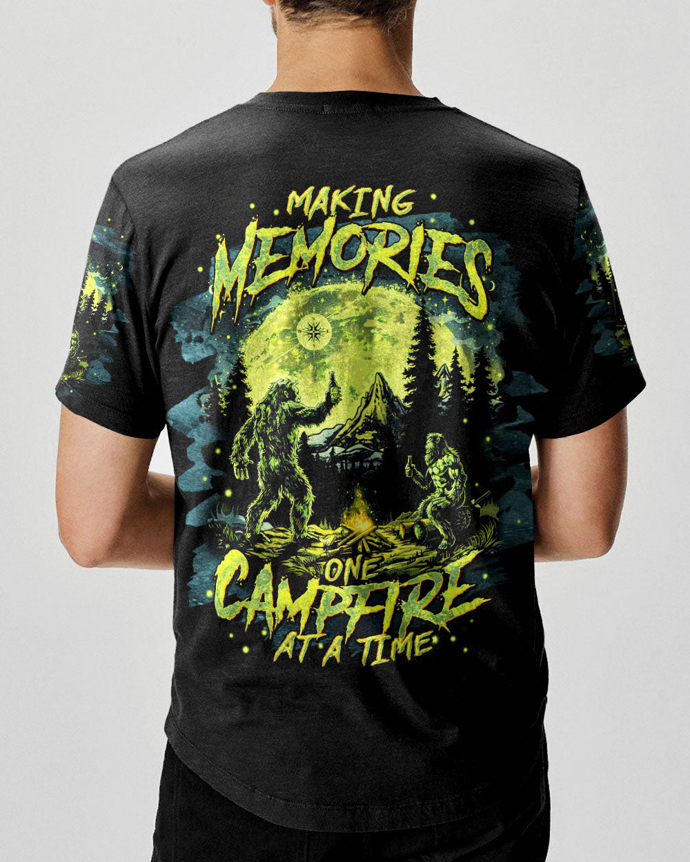 BLISSCORNERS MAKING MEMORIES ONE CAMPFIRE AT A TIME BIGFOOT ALL OVER PRINT