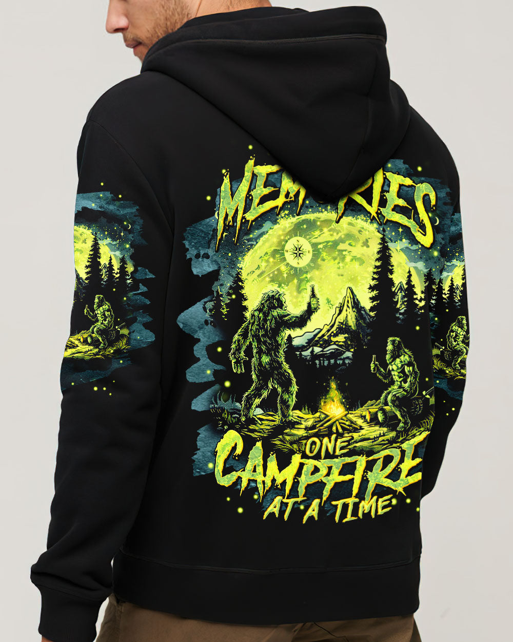 BLISSCORNERS MAKING MEMORIES ONE CAMPFIRE AT A TIME BIGFOOT ALL OVER PRINT