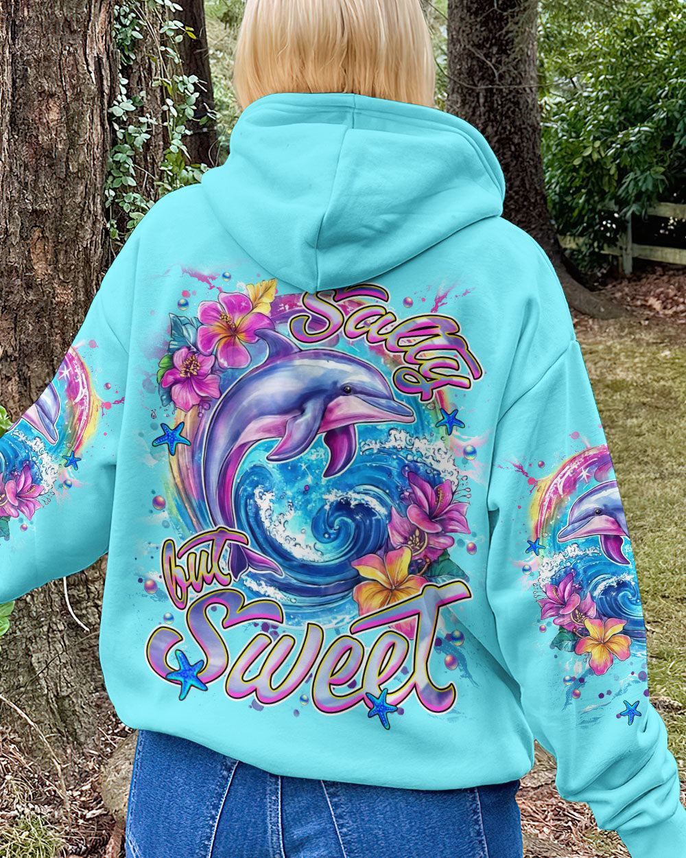 BLISSCORNERS SALTY BUT SWEET  DOLPHIN ALL OVER PRINT