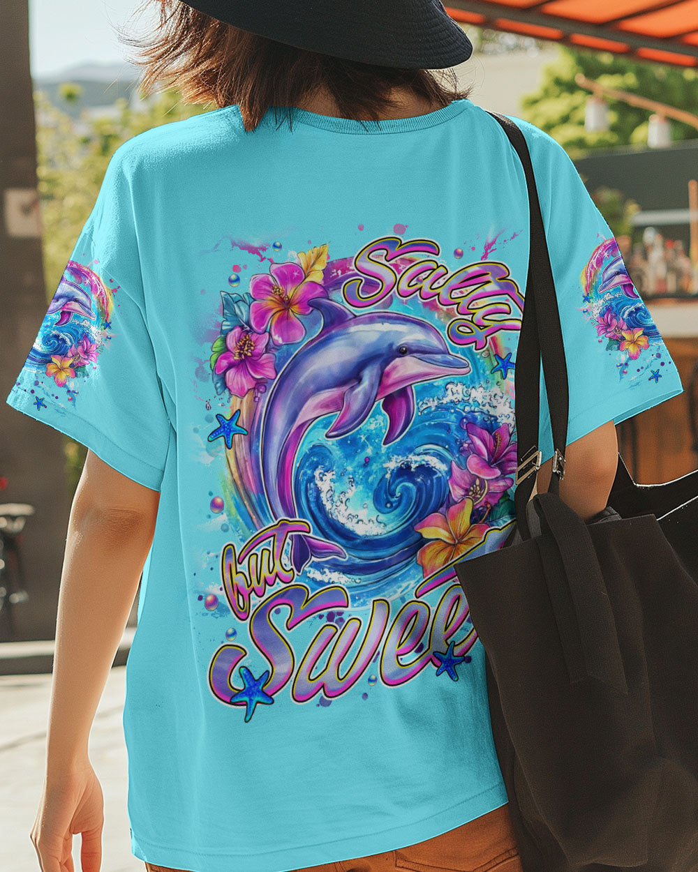 BLISSCORNERS SALTY BUT SWEET  DOLPHIN ALL OVER PRINT