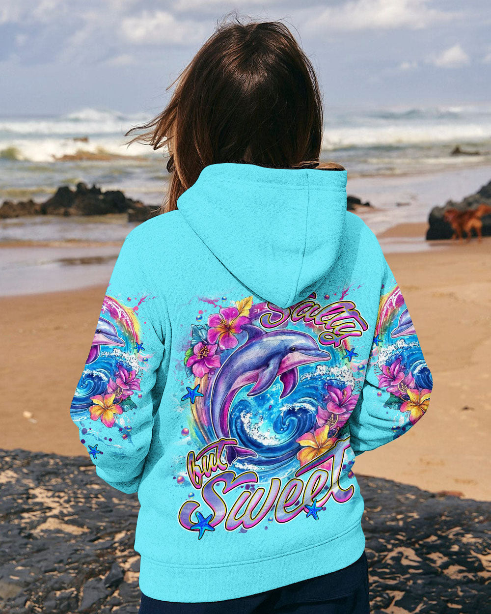 BLISSCORNERS SALTY BUT SWEET  DOLPHIN ALL OVER PRINT